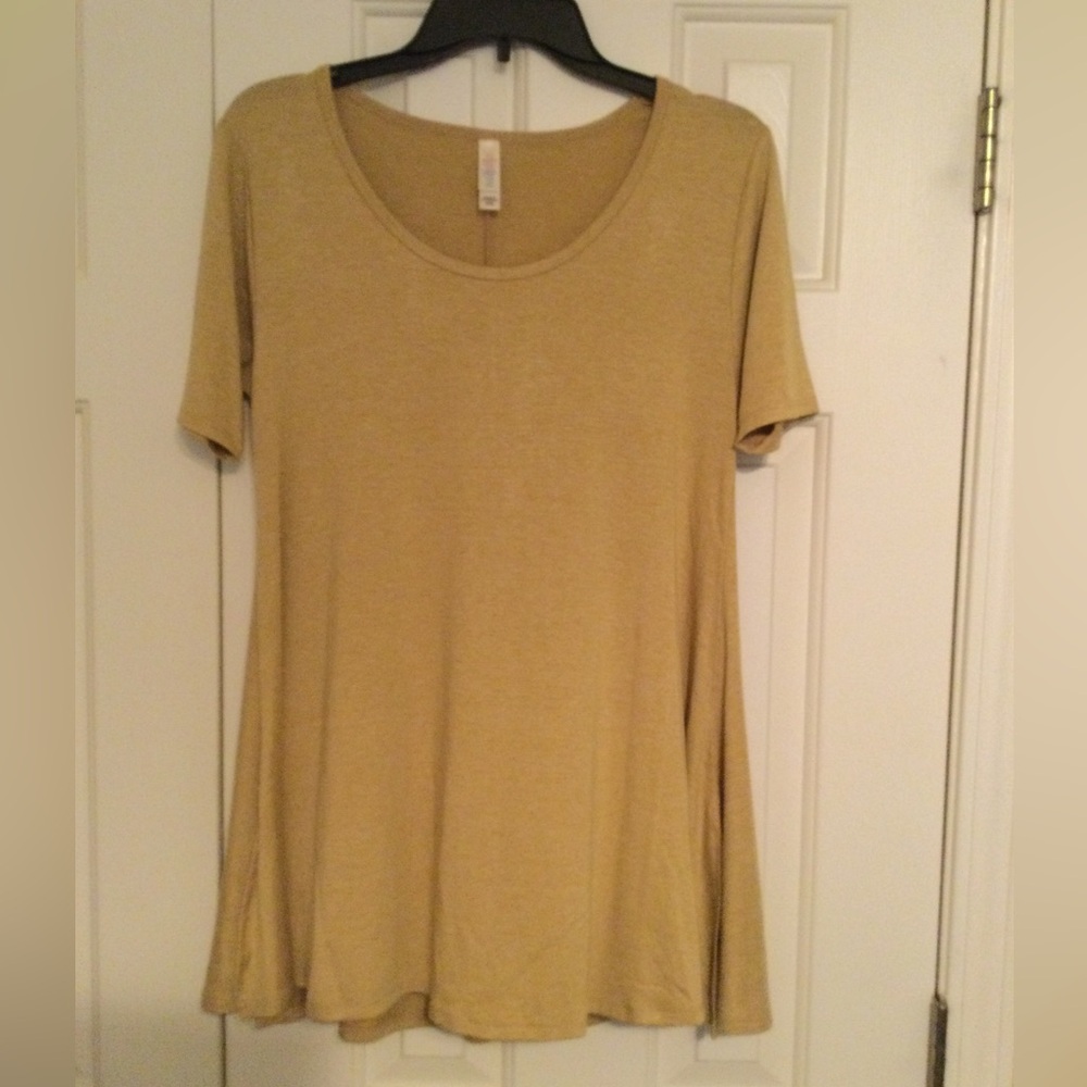 Lularoe NWOT XXS Solid Mustard Yellow Perfect T Tunic Top